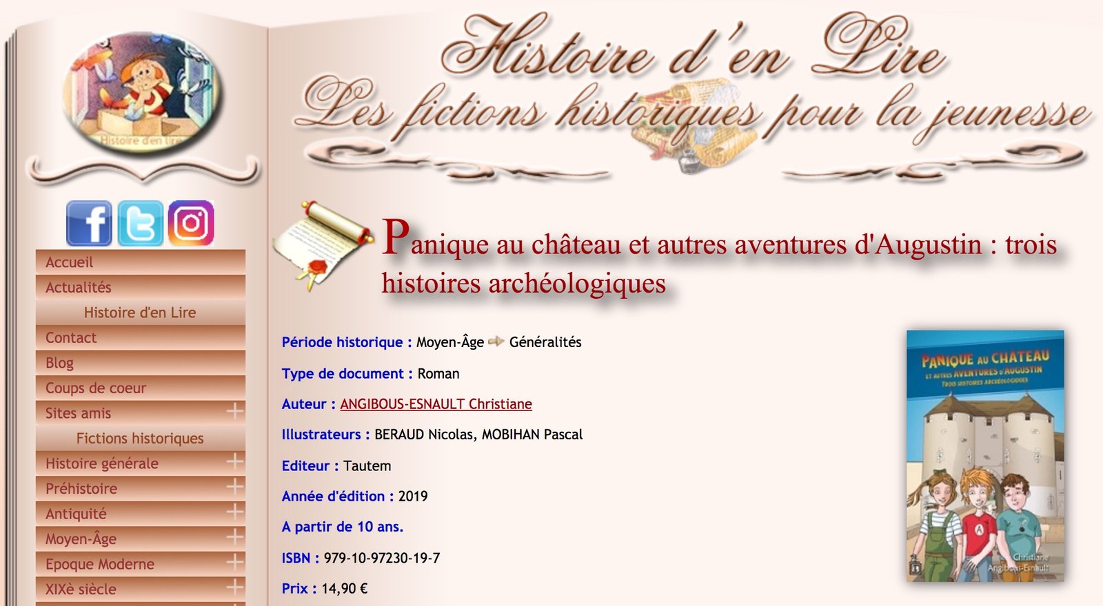 Critique Histoire d'en Lire