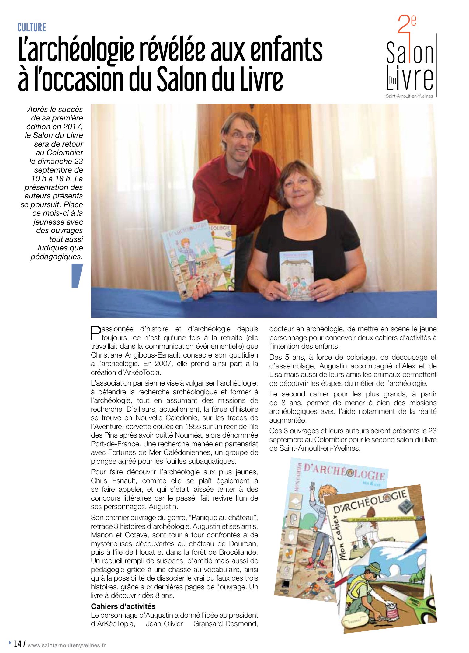 Interview pour le journal L'Éclair