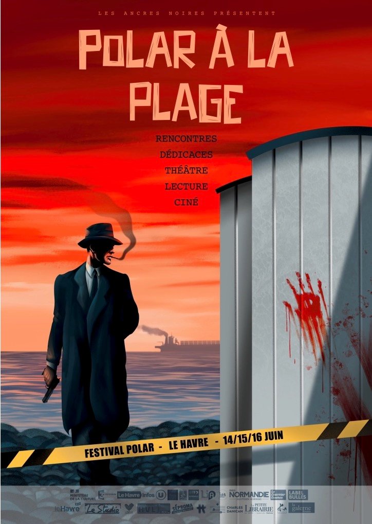 Présence de Christiane Angibous-Esnault au Salon du livre Polar à la plage au Havre en juin 2024