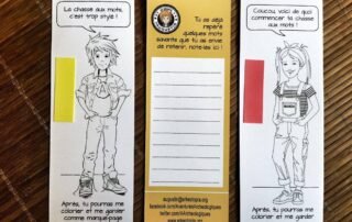 Jouer à la chasse aux mots avec Augustin et Arkéotopia